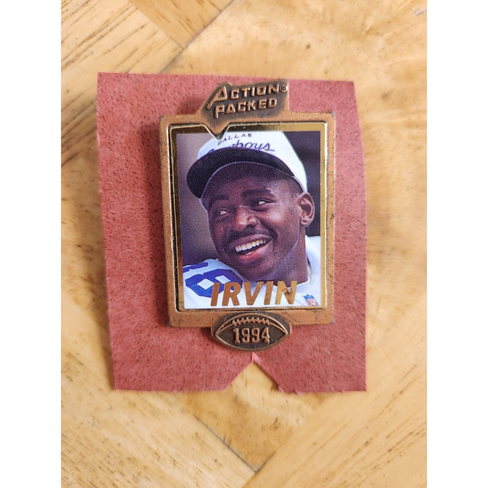 Mike Irvin  NFL 1994 Action Packed‎ Pin ~Dallas Cowboys